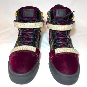Giuseppe-Zanotti Swarovski purple high top…